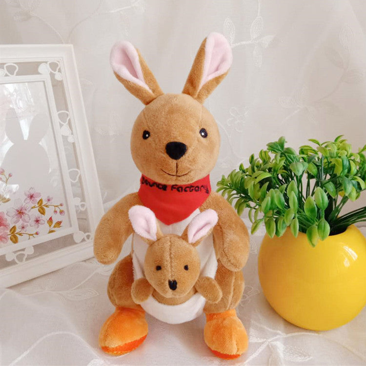 Kangaroo Plush Dolls for Kids: Mother and Child Set