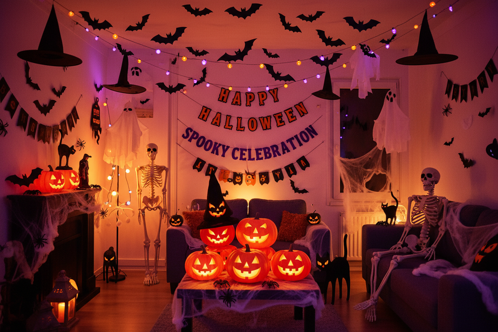 Halloween Decorations Set for Spooky Party Fun and Festive Spirit